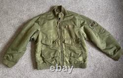 VTG Ralph Lauren Polo 67 Jeans Co Bomber Jacket Military Surplus Green Mens XL