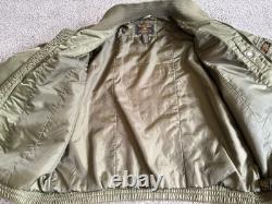 VTG Ralph Lauren Polo 67 Jeans Co Bomber Jacket Military Surplus Green Mens XL