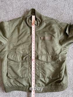 VTG Ralph Lauren Polo 67 Jeans Co Bomber Jacket Military Surplus Green Mens XL