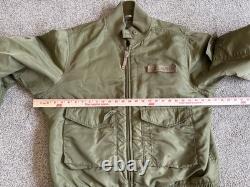 VTG Ralph Lauren Polo 67 Jeans Co Bomber Jacket Military Surplus Green Mens XL