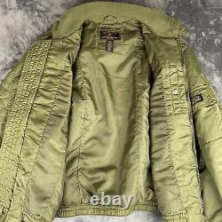 VTG Ralph Lauren Polo Jeans Co Bomber Jacket Military Surplus Green Men's XL