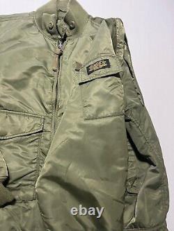 VTG Ralph Lauren Polo Jeans Co Bomber Jacket Military Surplus Green Mens L AO7