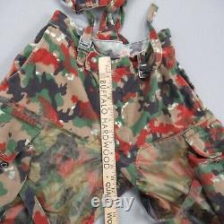 VTG Swiss Military Army Suit Mens L Alpenflage Camo RE Uniform Jacket Pants Pack