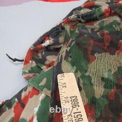 VTG Swiss Military Army Suit Mens L Alpenflage Camo RE Uniform Jacket Pants Pack