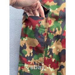 VTG Swiss Military Camouflage Field Jacket Pants Set Workwear Military Surplus