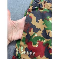 VTG Swiss Military Camouflage Field Jacket Pants Set Workwear Military Surplus