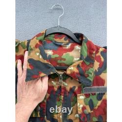 VTG Swiss Military Camouflage Field Jacket Pants Set Workwear Military Surplus