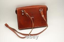 VTG Swiss Soldier Army Leather Shoulder Bag Officier Switzerland Surplus 1977