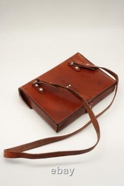 VTG Swiss Soldier Army Leather Shoulder Bag Officier Switzerland Surplus 1977