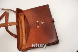 VTG Swiss Soldier Army Leather Shoulder Bag Officier Switzerland Surplus 1977