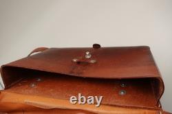 VTG Swiss Soldier Army Leather Shoulder Bag Officier Switzerland Surplus 1977