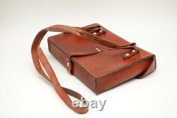 VTG Swiss Soldier Army Leather Shoulder Bag Officier Switzerland Surplus 1977