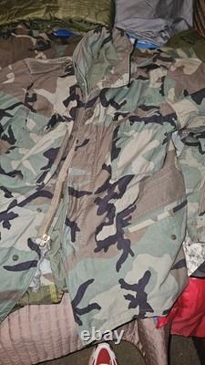 VTG U. S. Army Woodland Camouflage BDU Uniform Jacket/Shirt with U. S. ARMY Lot