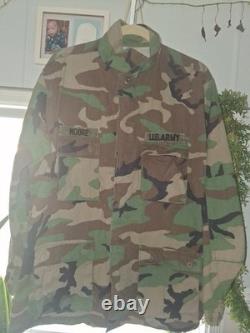 VTG U. S. Army Woodland Camouflage BDU Uniform Jacket/Shirt with U. S. ARMY Lot