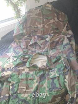 VTG U. S. Army Woodland Camouflage BDU Uniform Jacket/Shirt with U. S. ARMY Lot