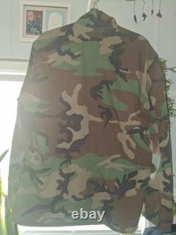 VTG U. S. Army Woodland Camouflage BDU Uniform Jacket/Shirt with U. S. ARMY Lot