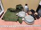 Vtg Us Army 7 Pc Military Lot Us Government Army Gear Lot Of 7 Hood, Canteen Etc