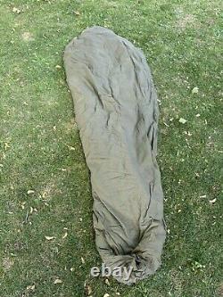 VTG US Army M-1949 Arctic Mountain Down Filled Military Sleeping Bag Sz Regular