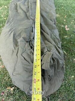 VTG US Army M-1949 Arctic Mountain Down Filled Military Sleeping Bag Sz Regular