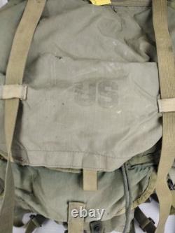 VTG US Army Military LC-1 Lrg Combat Field Pack Alice pack, 2 Bags, One Frame