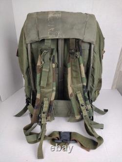 VTG US Army Military LC-1 Lrg Combat Field Pack Alice pack, 2 Bags, One Frame