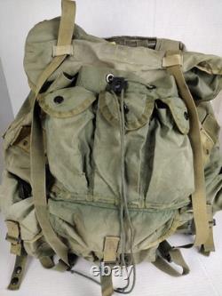 VTG US Army Military LC-1 Lrg Combat Field Pack Alice pack, 2 Bags, One Frame