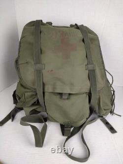VTG US Army Military LC-1 Lrg Combat Field Pack Alice pack, 2 Bags, One Frame