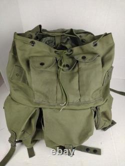 VTG US Army Military LC-1 Lrg Combat Field Pack Alice pack, 2 Bags, One Frame
