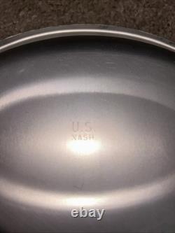 VTG US Army Officer's Field Mess Kit Chest with Accessories Military USA