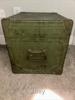 VTG US Army Officer's Field Mess Kit Chest with Accessories Military USA