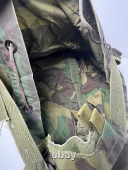 VTG US Military Army Woodland Camo ALICE Pack Rucksack Bag Size Medium With Frame