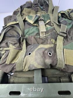 VTG US Military Army Woodland Camo ALICE Pack Rucksack Bag Size Medium With Frame