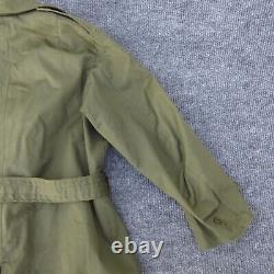 VTG WW2 1946 US Army Military Trench Coat with Wool Liner Medium Regular