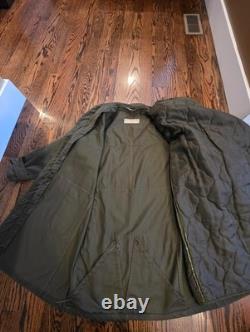Very Cool Vintage 1981 Bosnian Army Military Field Jacket-Removeable Liner