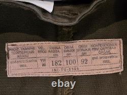 Very Cool Vintage 1981 Bosnian Army Military Field Jacket-Removeable Liner