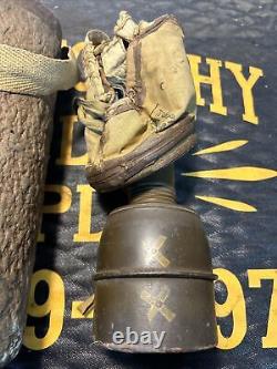 Very Rare France Gas Mask French Army Military Vintage Antique C. P. 1935M