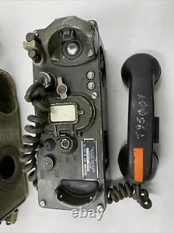Vietnam Era Military Radio Phone US Army Field Telephone Set TA-312/PT with Case
