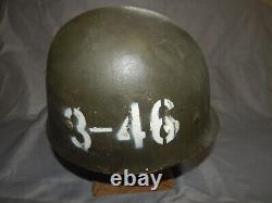 Vietnam era AIRBORNE helmet + liner camo cover stand US army military surplus