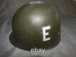 Vietnam era AIRBORNE helmet + liner camo cover stand US army military surplus