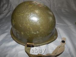 Vietnam era AIRBORNE helmet + liner camo cover stand US army military surplus