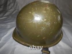 Vietnam era AIRBORNE helmet + liner camo cover stand US army military surplus