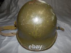 Vietnam era AIRBORNE helmet + liner camo cover stand US army military surplus