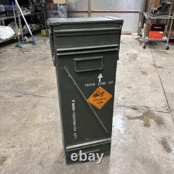 Vintage 120mm AMMO CAN Tall Large US Military Army Issue