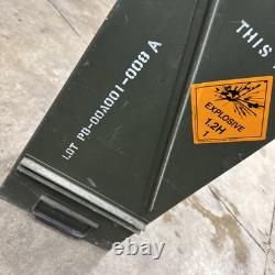 Vintage 120mm AMMO CAN Tall Large US Military Army Issue