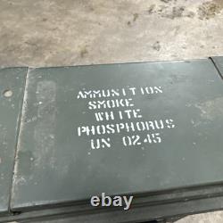 Vintage 120mm AMMO CAN Tall Large US Military Army Issue