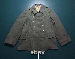 Vintage 1930s Swiss Army Medic Jacket Wool Military Pea Coat Medium Rare EUC