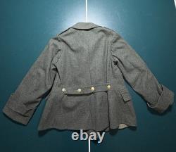 Vintage 1930s Swiss Army Medic Jacket Wool Military Pea Coat Medium Rare EUC