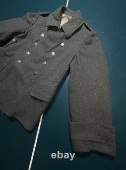 Vintage 1930s Swiss Army Medic Jacket Wool Military Pea Coat Medium Rare EUC