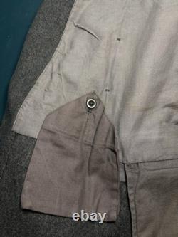 Vintage 1930s Swiss Army Medic Jacket Wool Military Pea Coat Medium Rare EUC