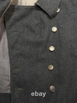 Vintage 1930s Swiss Army Medic Jacket Wool Military Pea Coat Medium Rare EUC